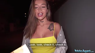 Public Instrument Thick big ass Latina slides moneyed on a big dick